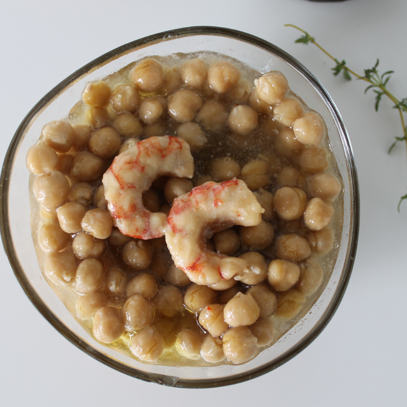 Garbanzos con Gambas